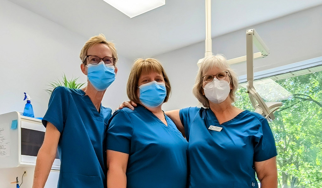 team of dental assistants